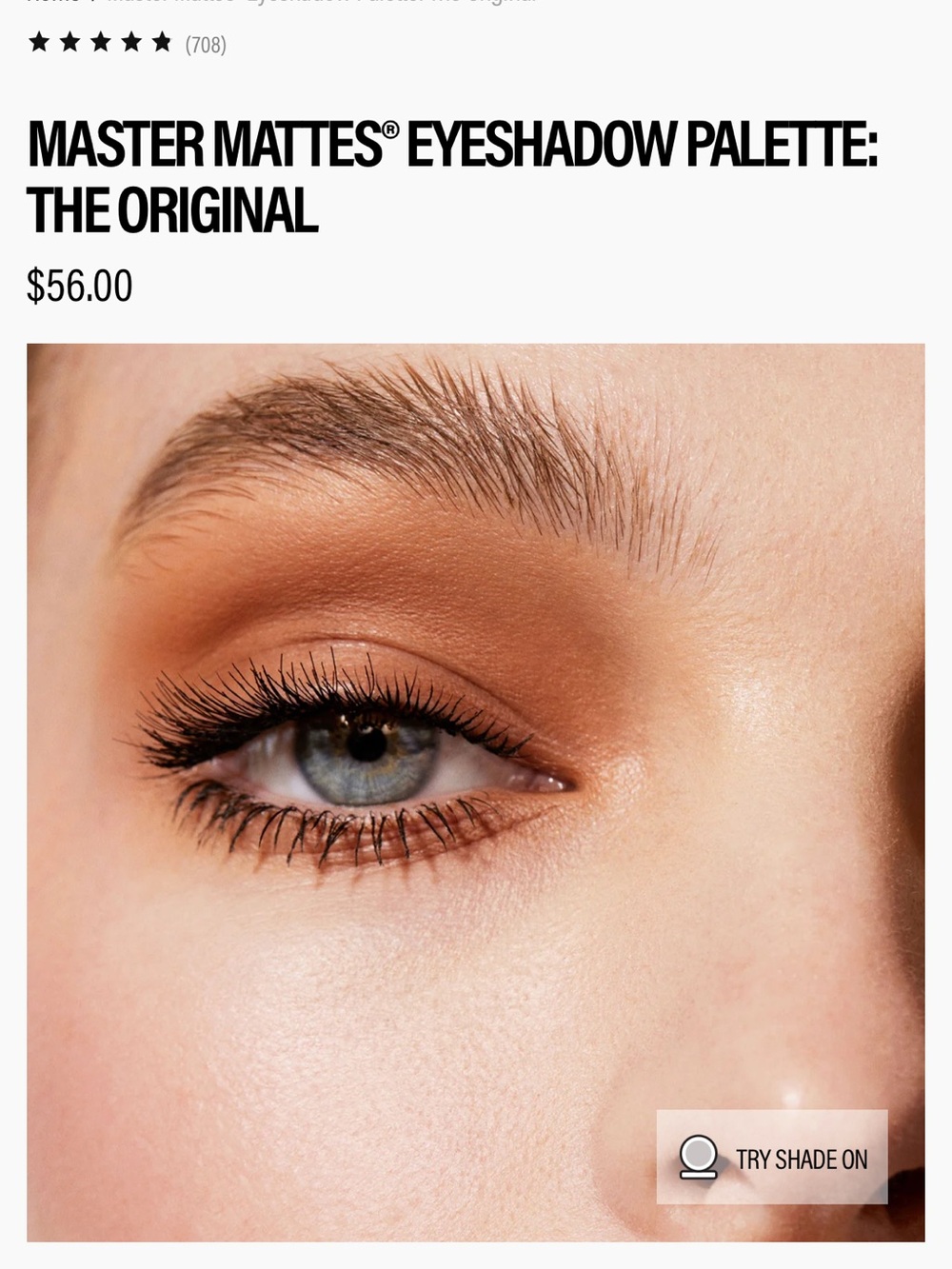 Almost new Makeup by Mario master mattes eyeshadow palette - Picture 2 of 5